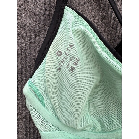 Athleta Twister Swimsuit One Piece Womens 36 B/C Black Underwire Ruched Side NEW - Picture 6 of 11
